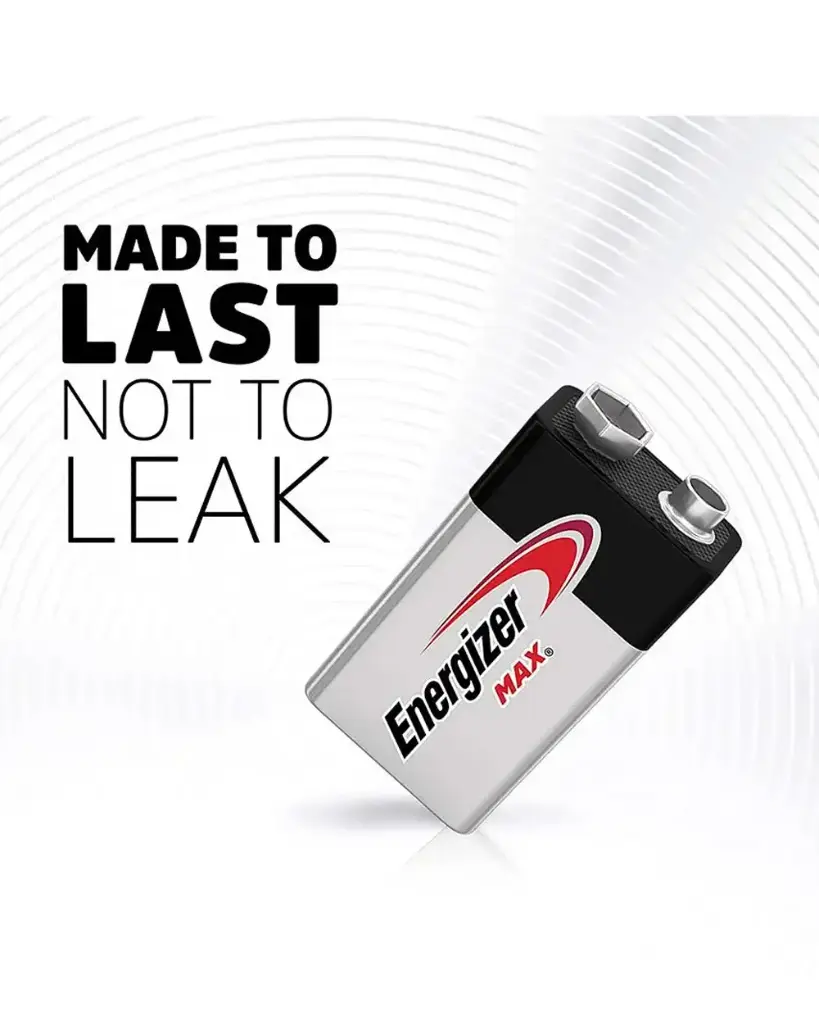Energizer Max 9V Alkaline Battery 