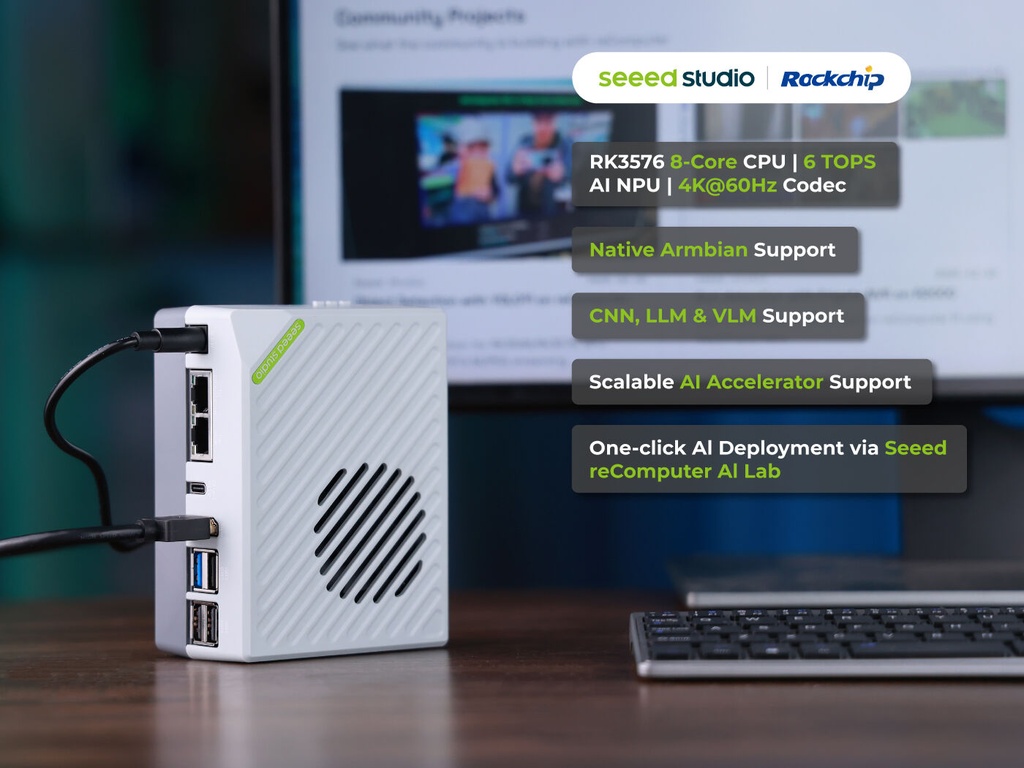 reComputer RK3576-30 | Open Rockchip AI Box tailored for AI Application Development