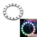 16Bit WS2812B 5050 RGB LED Built-in Full Color Driving Lights Circular Development Board