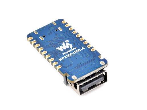 RP2350-USB-A Waveshare RP2350A USB Mini Development Board Based on Raspberry Pi RP2350A Dual-Core Dual-Architecture Processor, 150 MHz
