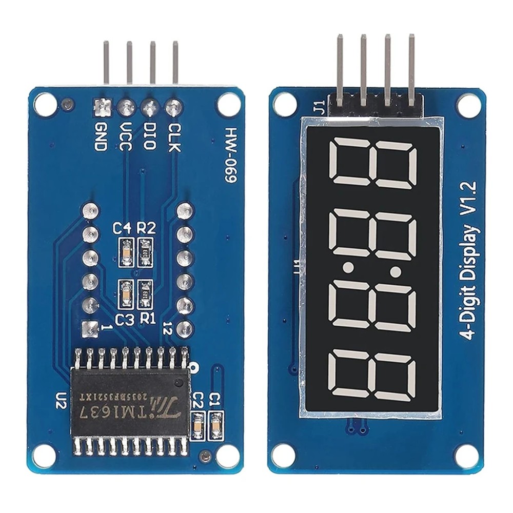 4 Bits TM1637 LED Display Module & Clock