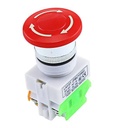 Red Mushroom Cap LAY37-11ZS 1NO 1NC DPST Emergency Stop Push Button Switch AC 660V 10A Switch