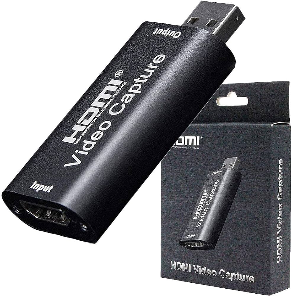 HDMI to USB 2.0 Video Capture Card 4K to 1080p 30fps Video Record DSLR Camcorder or PS4 Game DVD Camcorder