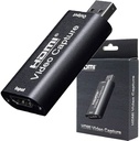 HDMI to USB 2.0 Video Capture Card 4K to 1080p 30fps Video Record DSLR Camcorder or PS4 Game DVD Camcorder