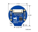 1.28inch LCD Module Waveshare 1.28inch Circle LCD 240×240 Pixel 65K Display SPI Interface GC9A01 