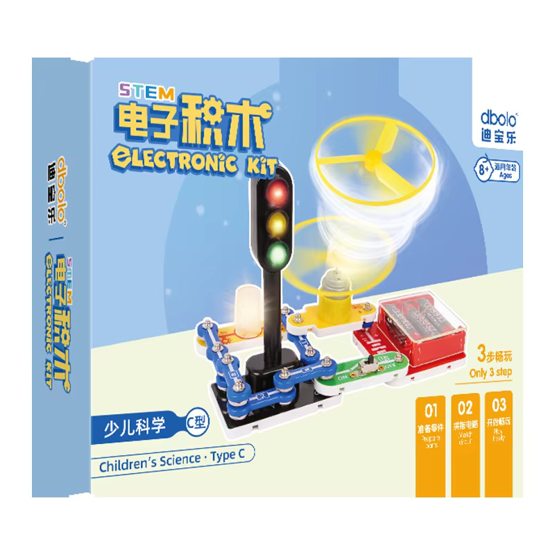 STEM Electronics Traffic snap circuit children science blocks