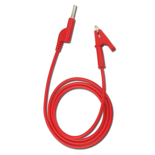 Red 1M Double End Test lead Wire 4mm Banana Plug Alligator Clip Crocodile 15A
