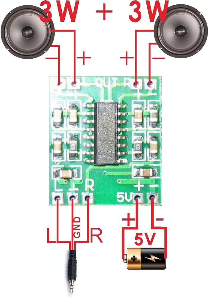 PAM8403 digital amplifier board 2*3W Class D