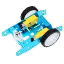 Blue 2WD Aluminum Smart Robot Car Chassis Kit DIY 
