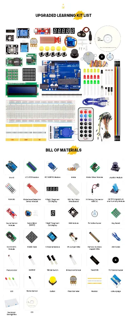 UNO Kit Starter Kit, RFID Learning Suite for Arduino