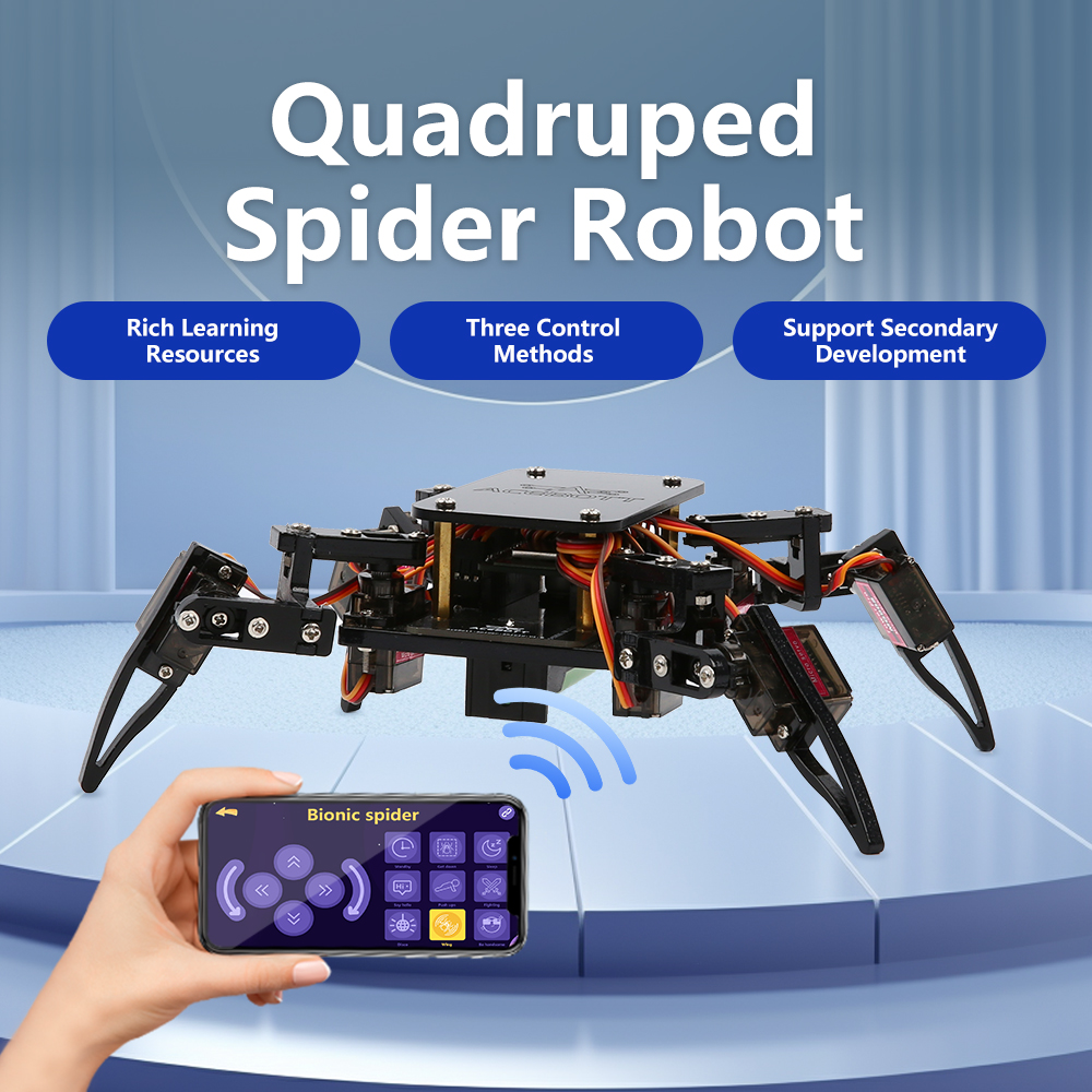 ACEBOTT  ESP8266 Quadruped Bionic Spider Robot Kit (without Battery)