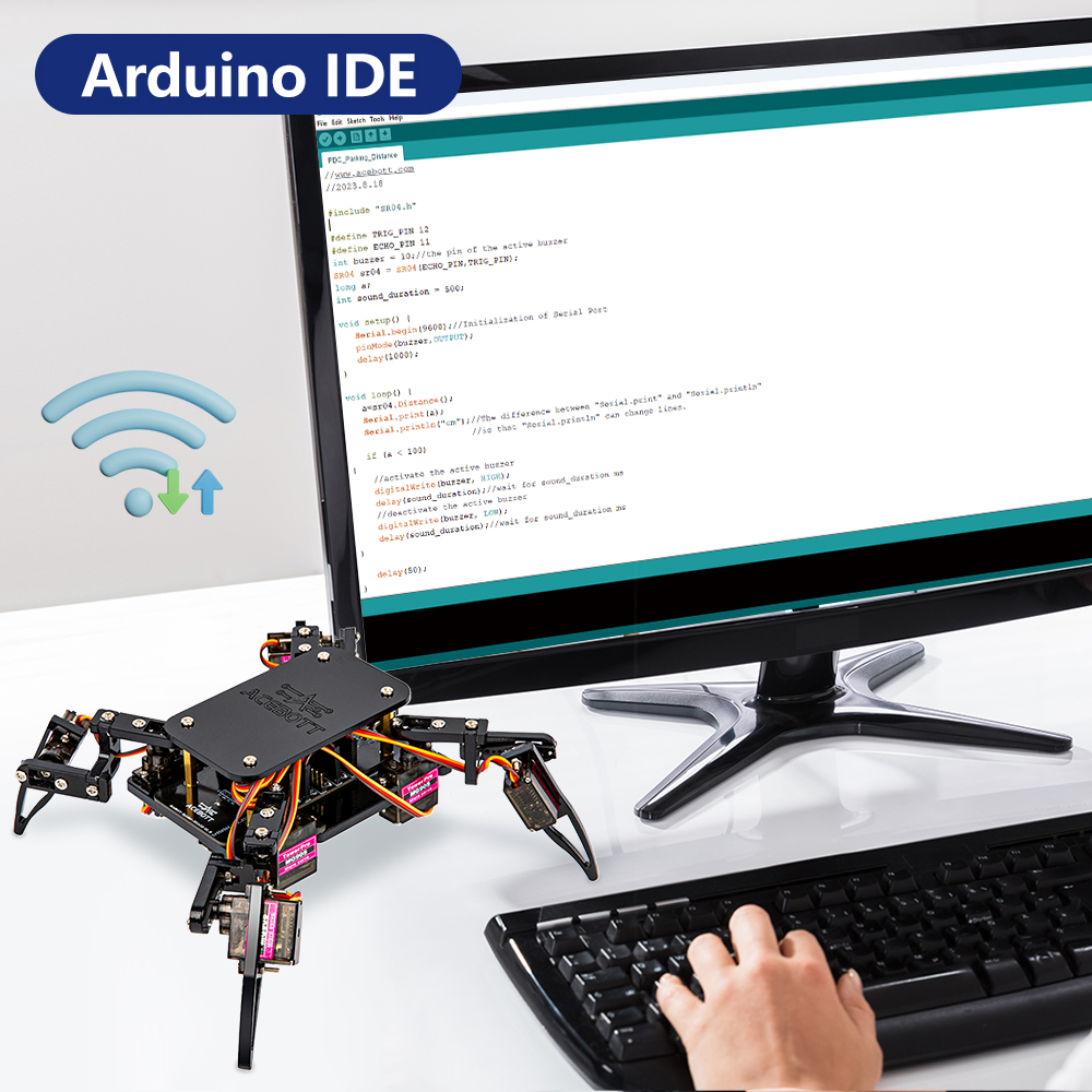 ACEBOTT  ESP8266 Quadruped Bionic Spider Robot Kit (without Battery)