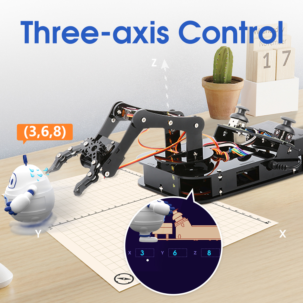 ACEBOTT ESP32 4-DOF Robot Arm Kit (without Battery）