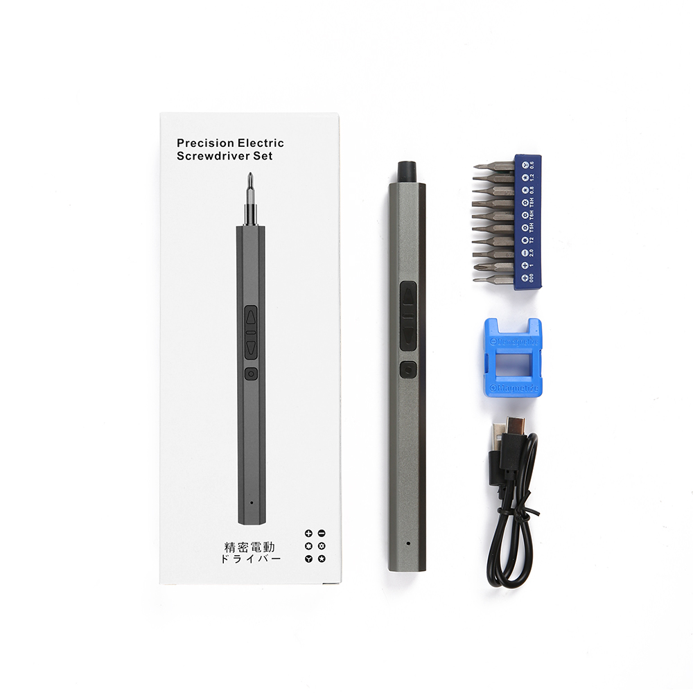 11 in 1 Procision electronic screwdriver set （with Built-in 350mah lithium battery）