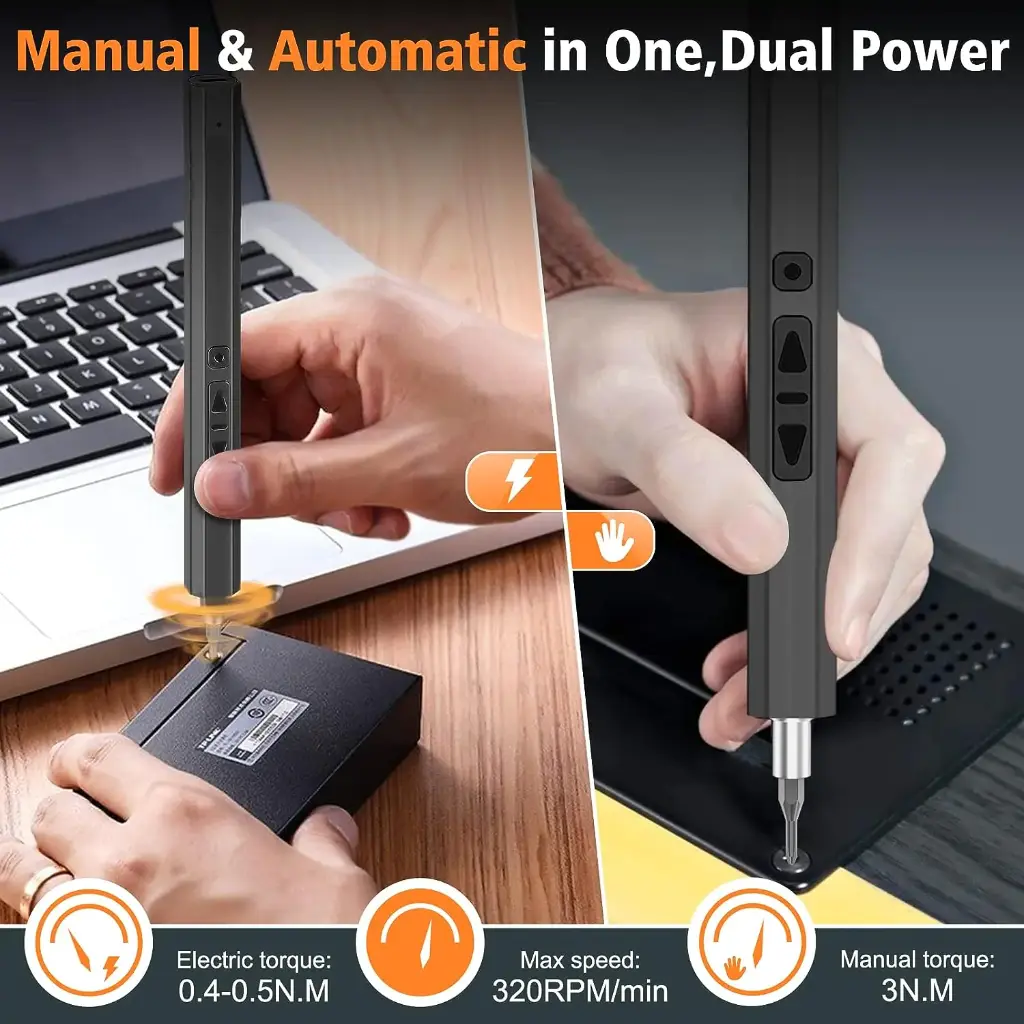 66 in 1 Precision Electric Screwdriver Set (with Built-in 350mah lithium battery)