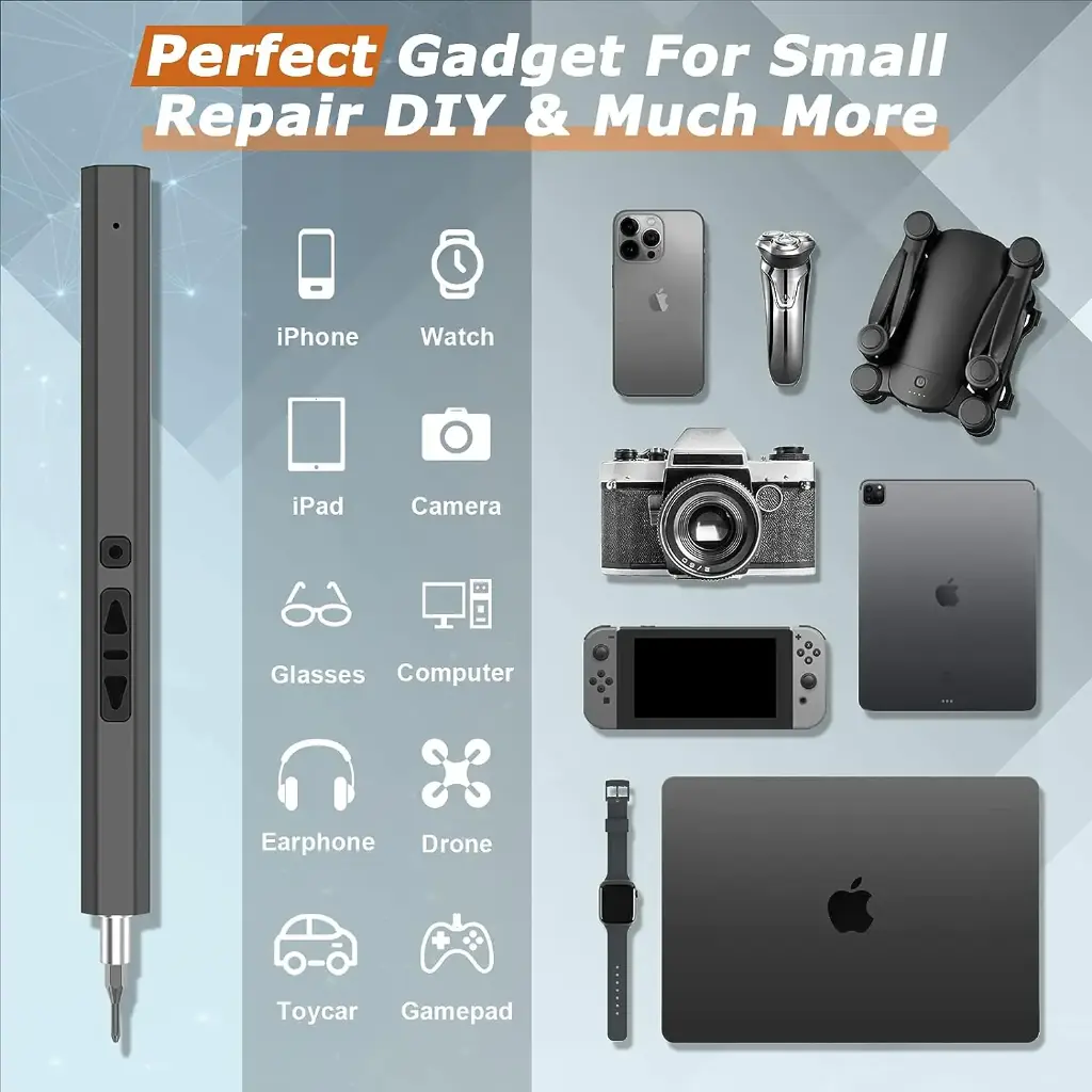 66 in 1 Precision Electric Screwdriver Set (with Built-in 350mah lithium battery)