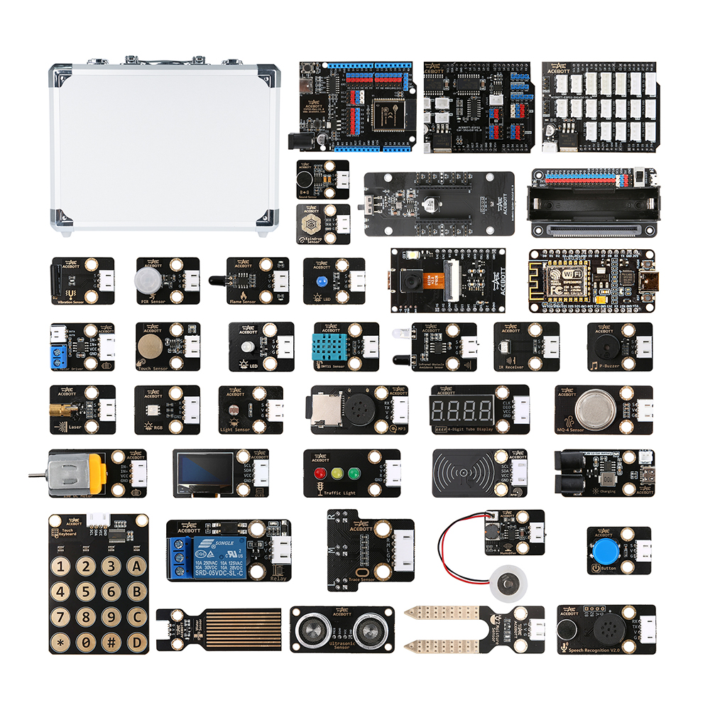 ACEBOTT 40pcs Module Display Kit With Aluminium Alloy Carrying Case(EVA Cotton