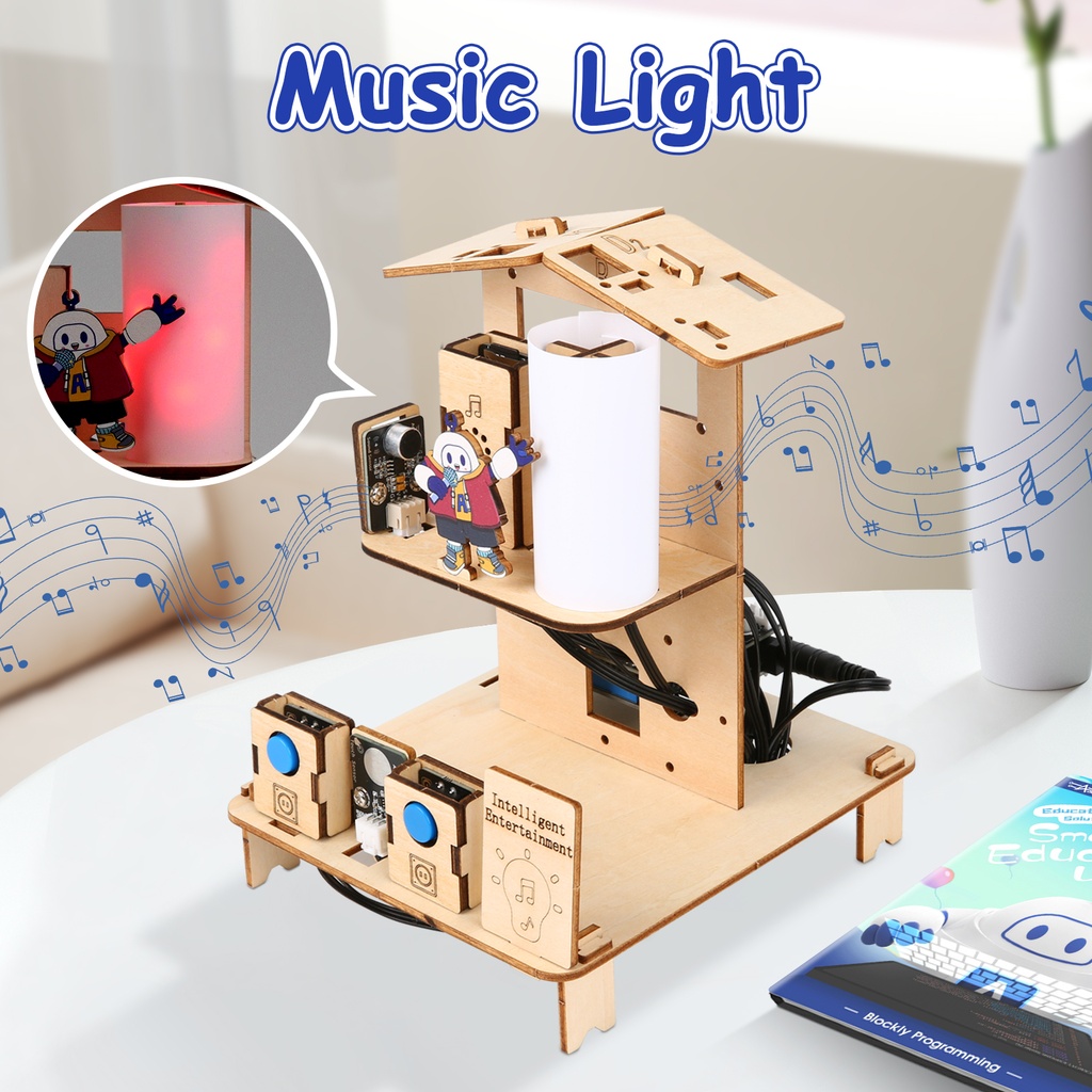 ACEBOTT QE023 ESP32 STEM School Smart Home Kit Education Solution Series with Teaching Resource for Arduino