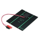 5V 2.5W Glue Drop Polycrystalline Solar Panel with Alligator Clips Size:130*150mm