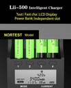 LiitoKala Lii-500 18650 Battery Charger Smart Universal Charger LCD Display for 26650 AA AAA Battery Touch Button LCD Display 