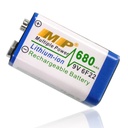 MP (Multiple Power) 6F22 9V Li-ion 680mAh Rechargeable Battery