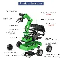 Hiwonder JetArm Pro ROS1 ROS2 3D Vision Robot, with Multimodal AI Model (ChatGPT), AI Voice and Vision Interaction, Support Chassis, Sliding Rail, Conveyor Belt Add-on