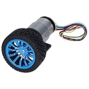 JGB37-520 6V 265RPM/MIN Encoder Motor Smart Car Kit （1*Gear Motor with Encoder+1*Bracket+1*6MM Coupling+1* 65mm Wheel+screws）