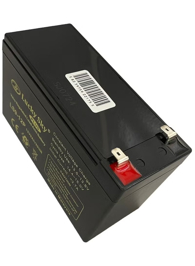 12V 9Ah High-Performance Rechargeable Sealed Lead Acid Battery LUCKYSKY