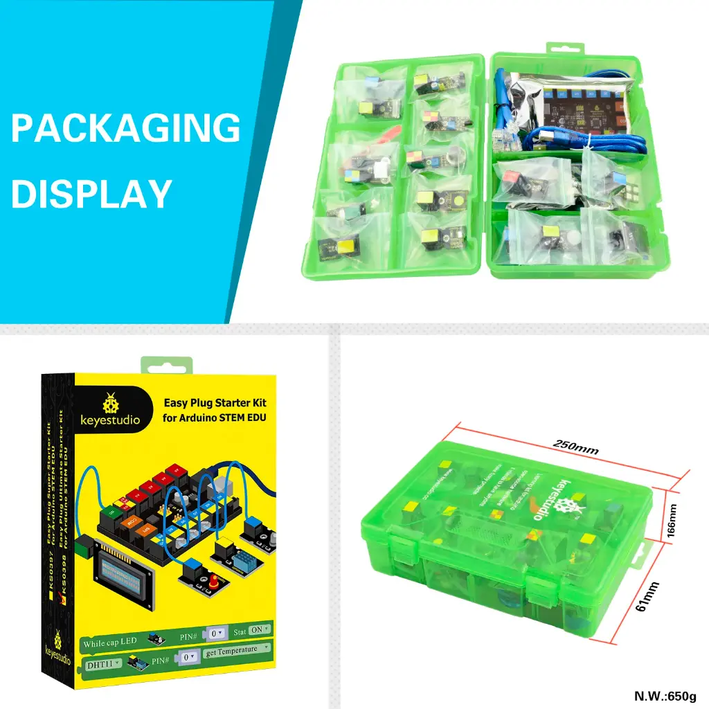 keyestudio EASY plug Ultimate Starter Kit for Arduino STEM EDU