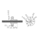 Nut for Lead Screw T8 Lead 8mm (Brass)