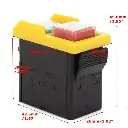 Waterproof Dustproof Electromagnetic On Off Push Button Switch  250V 4A IP54 5E4 C  50*30*49.6mm