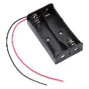 2 x 18650 Lithium Battery Cell Box, Without Cover