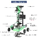 JetAuto Pro ROS1 ROS2 Robot Car with Vision Robotic Arm Powered by Jetson Nano Support SLAM Mapping/ Navigation/ Python