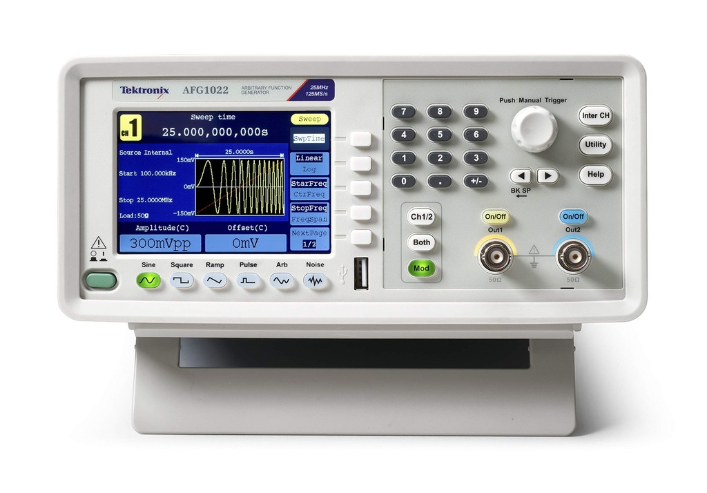 Function Generator, Arbitrary, 2 Channel, 25 MHz
