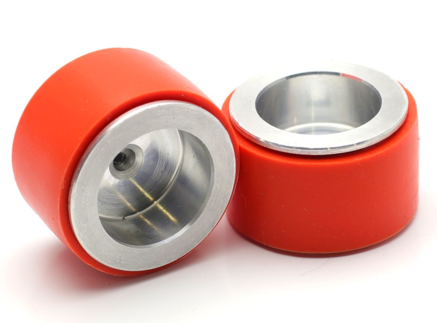 Aluminum - Silicone Wheel Set (52 x 30mm - Pair)