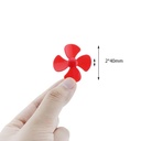 40MM Yellow Four-Blade Propeller 1.95MM Hole