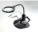 Soldering Helping Hand with LED Magnifier GLASS TE-802