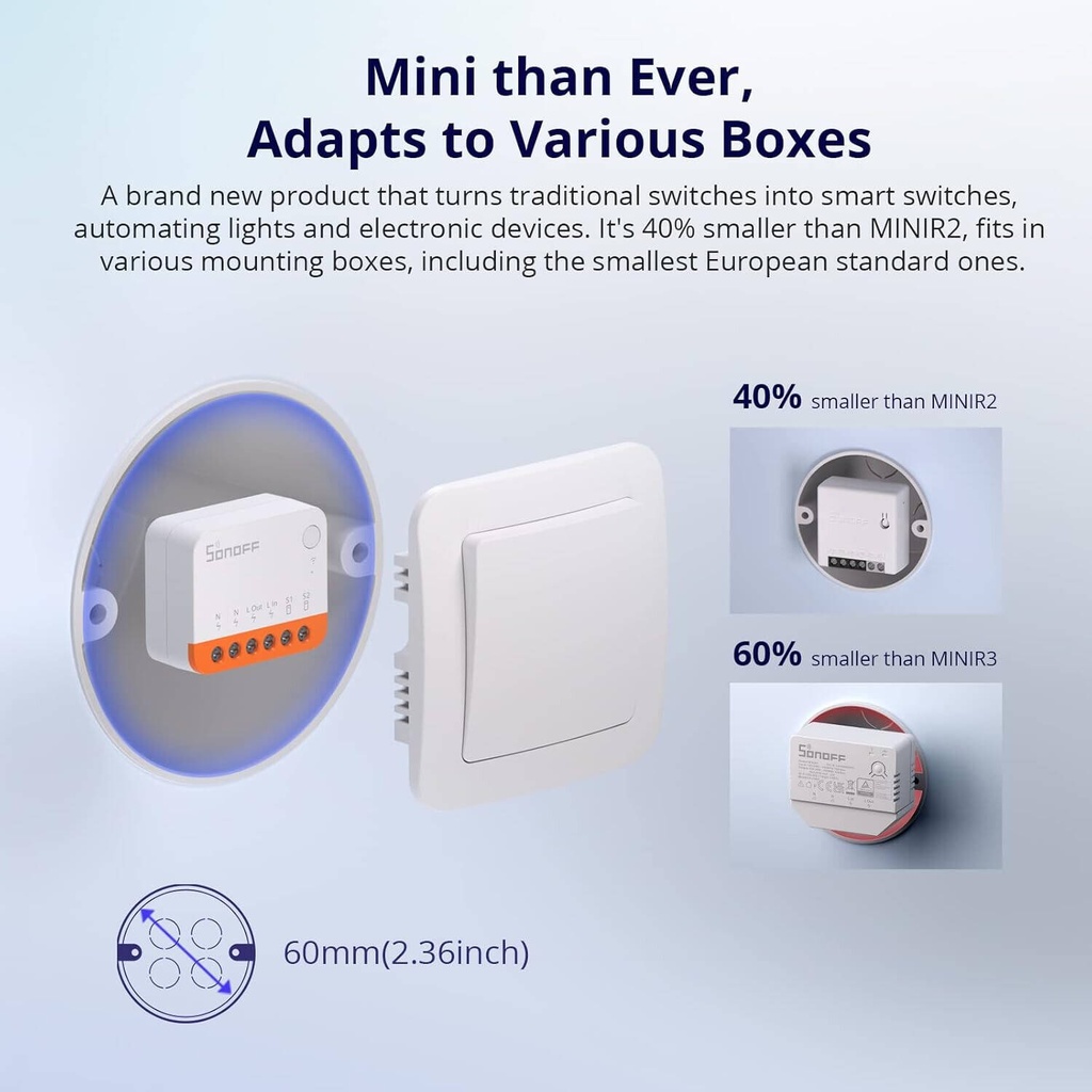 SONOFF MINI Extreme Wi-Fi Smart Switch MINIR4