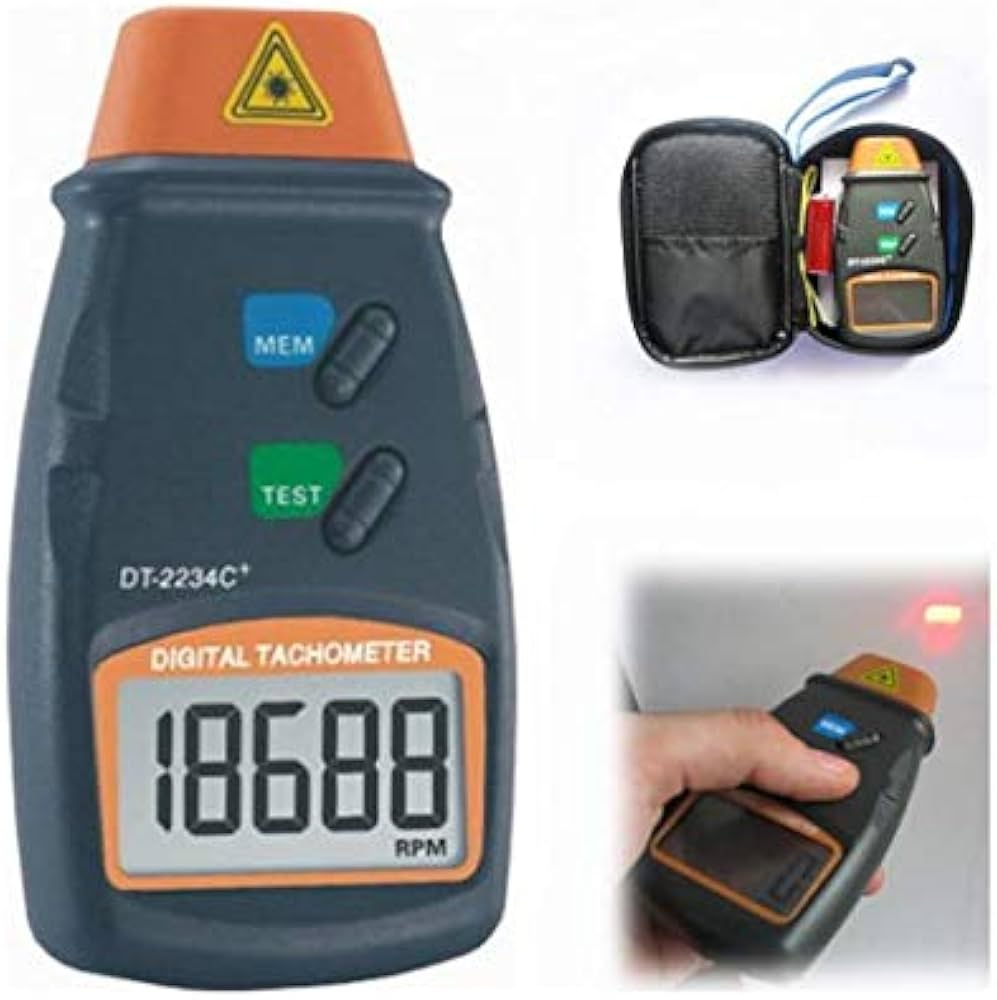 DT-2234C+ Digital Laser RPM Tachometer Non Contact Measurement Tool