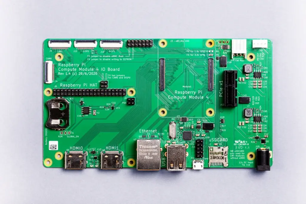 Raspberry Pi Compute Module 4 IO board (CM4IO)