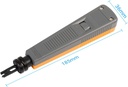 Punch Down Tool, Impact Professional for CAT5 CAT6 Wire Punching, Clean Terminations, Non Slip Grip, 2 in 1 Detachable Tip