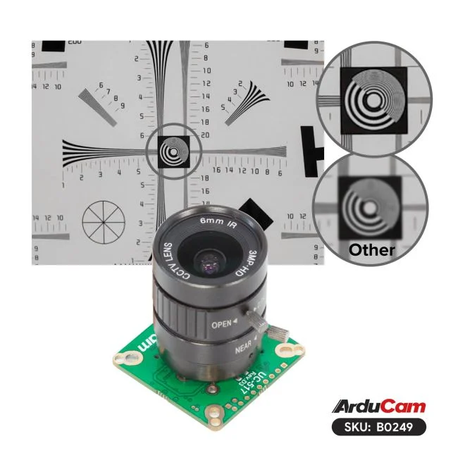 Arducam High Quality Camera, 12.3MP 1/2.3" 477P HQ Camera Module with 6mm CS-Mount Lens for NVIDIA® Jetson AGX Orin/Orin Nano/Orin NX