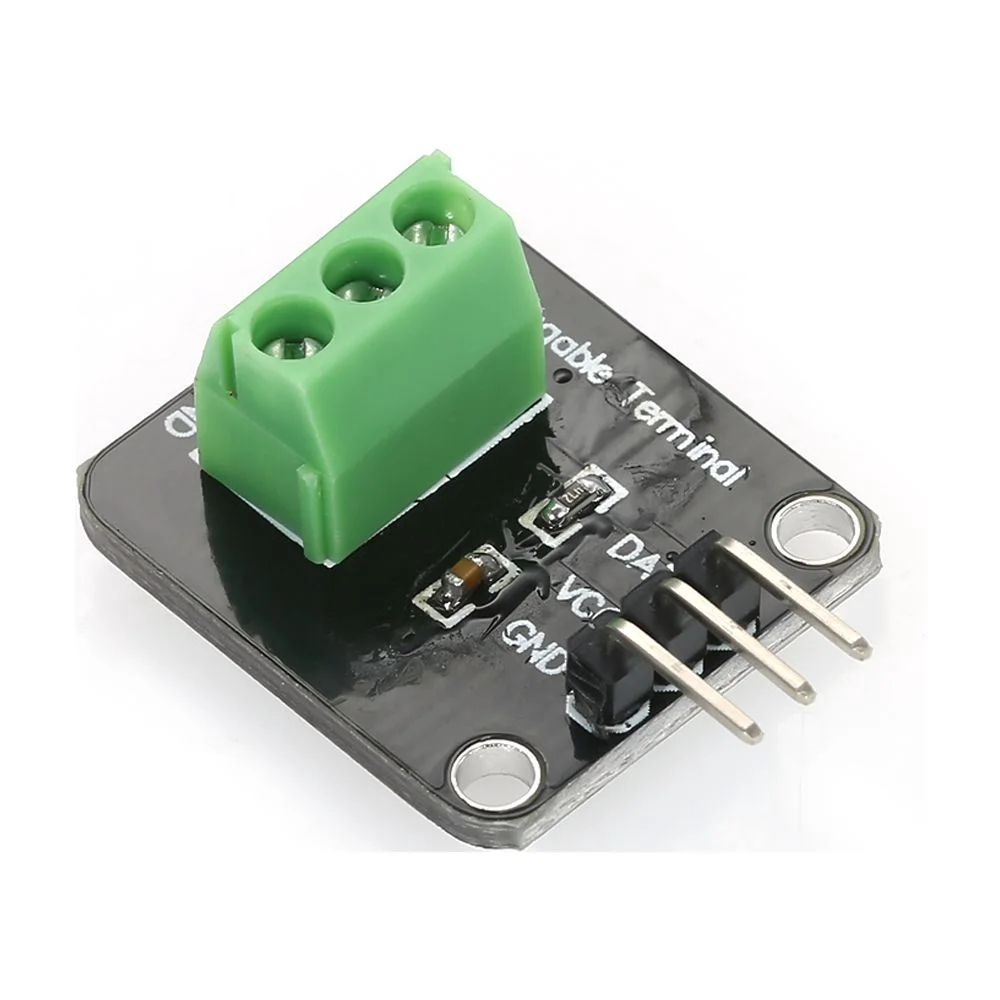 DS18B20 Waterproof Digital Temperature Module with 1m Cable & Stainless Steel Probe for Arduino, 3.3V-5V, -50°C to 125°C
