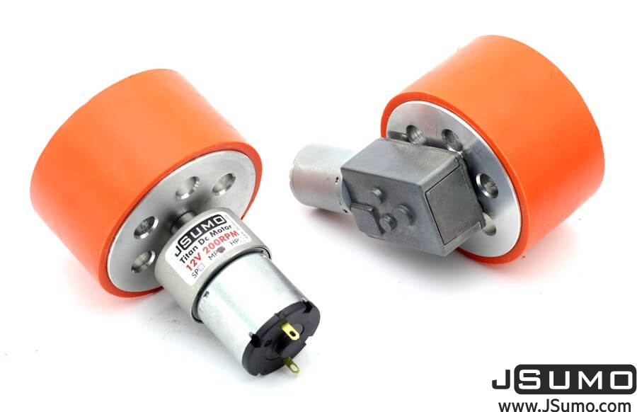 JS7444 Aluminum-Silicone Wheel Pair (74mm Diameter)