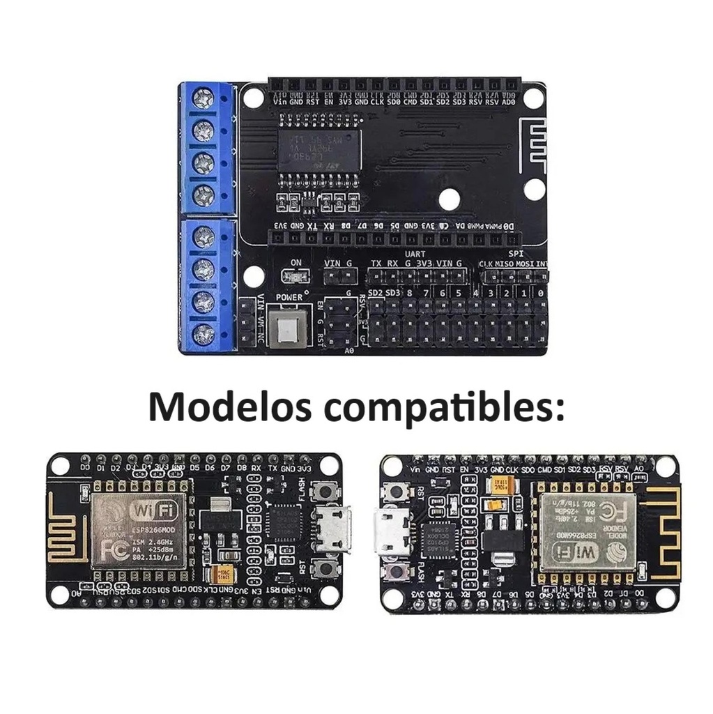 L293D Motor Driver Board for ESP8266 WiFi NodeMcu Lua ESP12E
