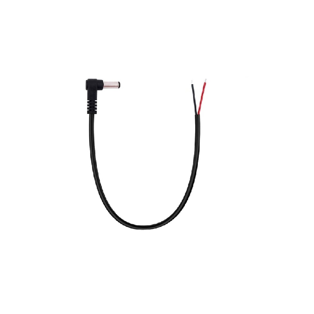 90 Degree DC5.5*2.1 wire male jack, length 20 cm 