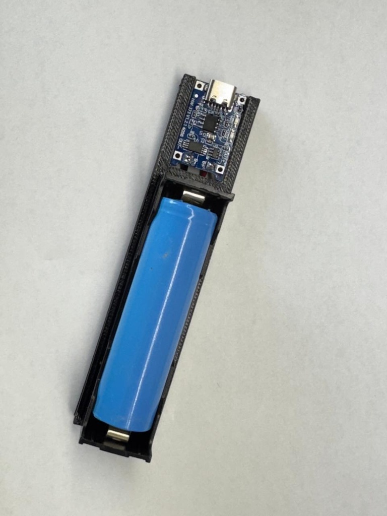 DIY 3D-printed Li-ion 18650  battery Charger based on TP4056