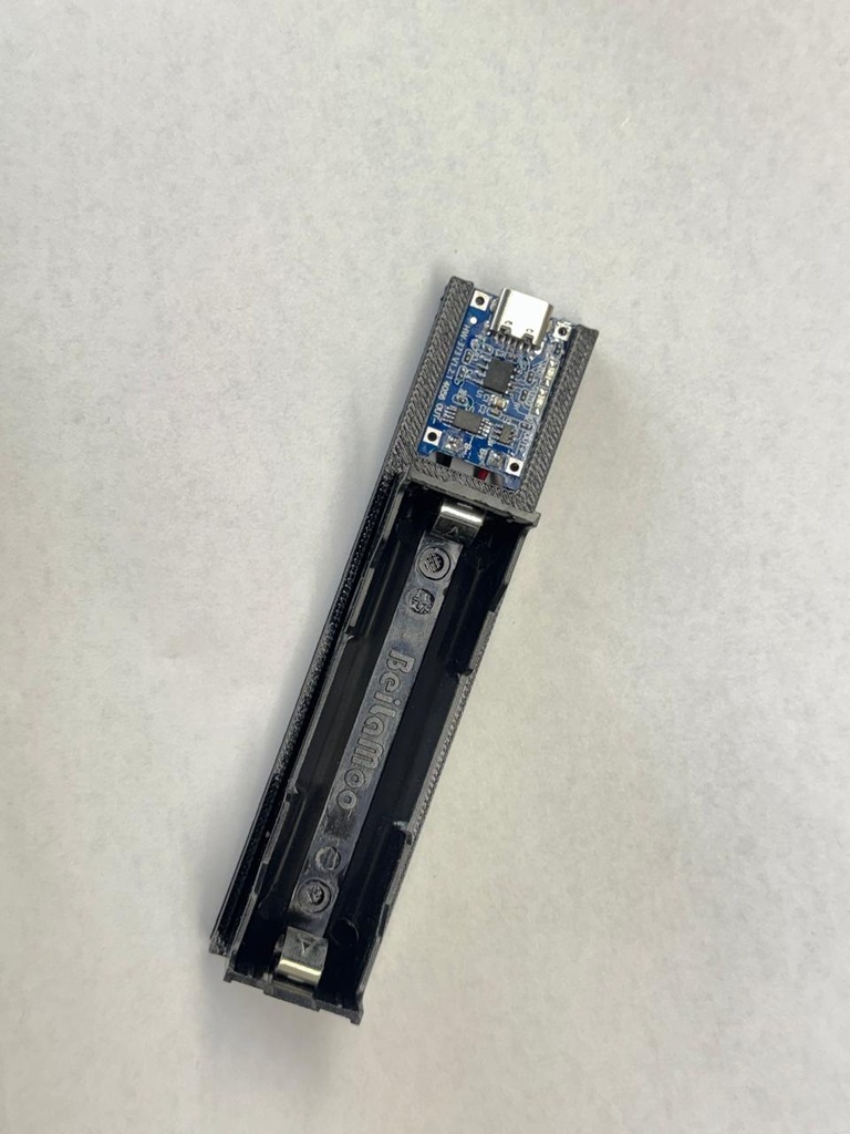 DIY 3D-printed Li-ion 18650  battery Charger based on TP4056