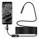 5M Semi-rigid Wire 720P 3.9mm Probe 3 in 1 Micro Type-C USB Waterproof IP67 6 LEDs Industrial Endoscope