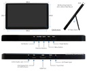 Waveshare 15.6 inch HDMI LCD (H) (with case) Display IPS Toughened Glass Capacitive Touch Screen 1920×1080 for Raspberry Pi/Jetson Nano/PC